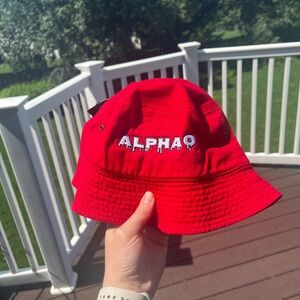 Alpha Omicron Pi Sorority NWT embroidered Bucket cap